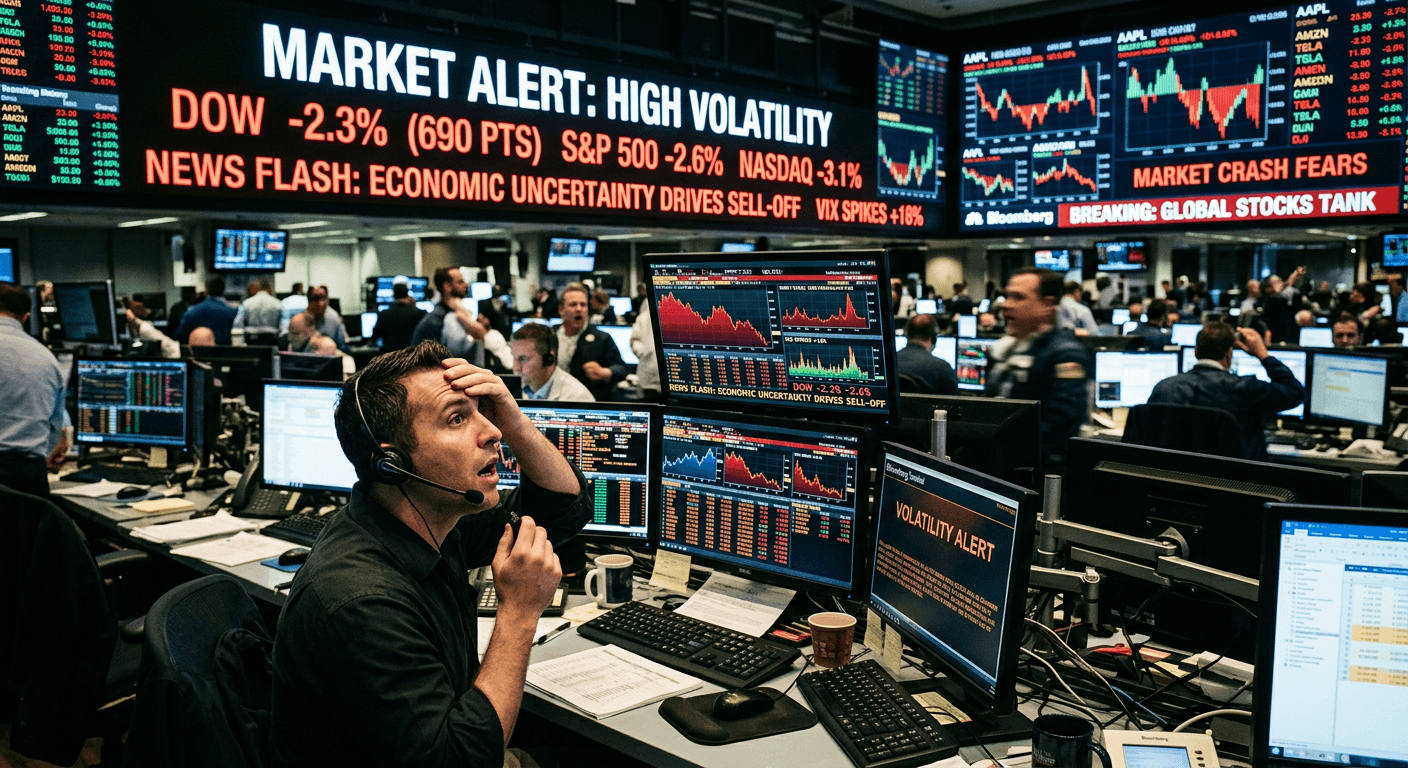 엔비디아 주가 변동을 상징하는 트레이딩 데스크 이미지