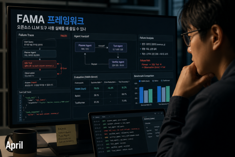 FAMA 프레임워크: 오픈소스 LLM 도구 사용 실패를 왜 줄일 수 있나