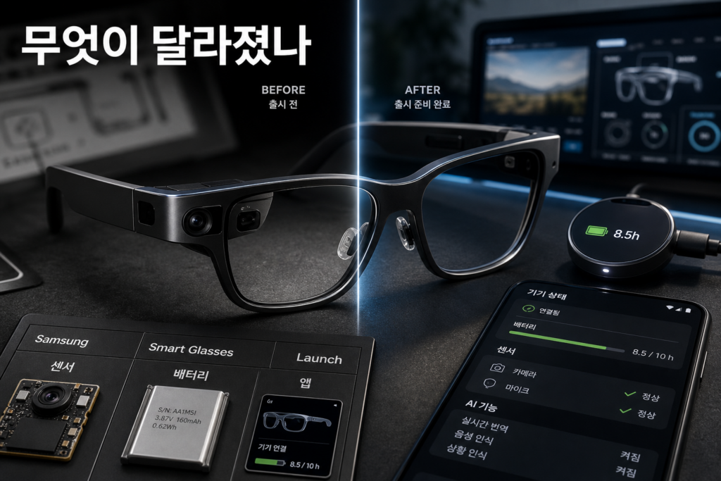 Samsung AI glasses: 실제 변화와 판단 기준