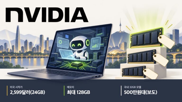 엔비디아 RTX 스파크 노트북 출시…2,599달러는 24GB, 128GB는 최고 사양