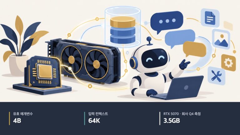 엔비디아, 네모트론 볼트 E4B 공개…RTX 5070 메모리 3.5GB