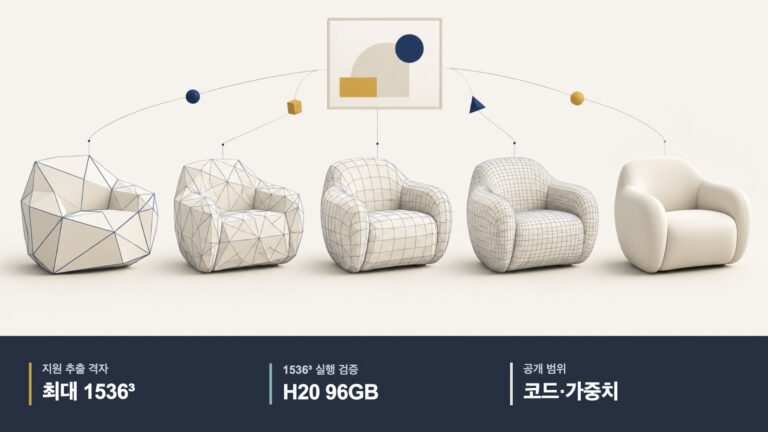 하이3D, 3D 정제 모델 공개…최대 1536³ 희소 격자